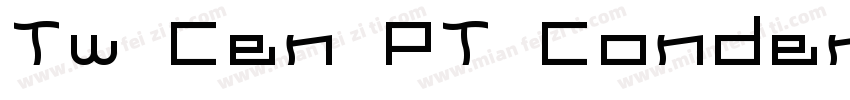 Tw Cen PT Condensed Extra Bold字体转换